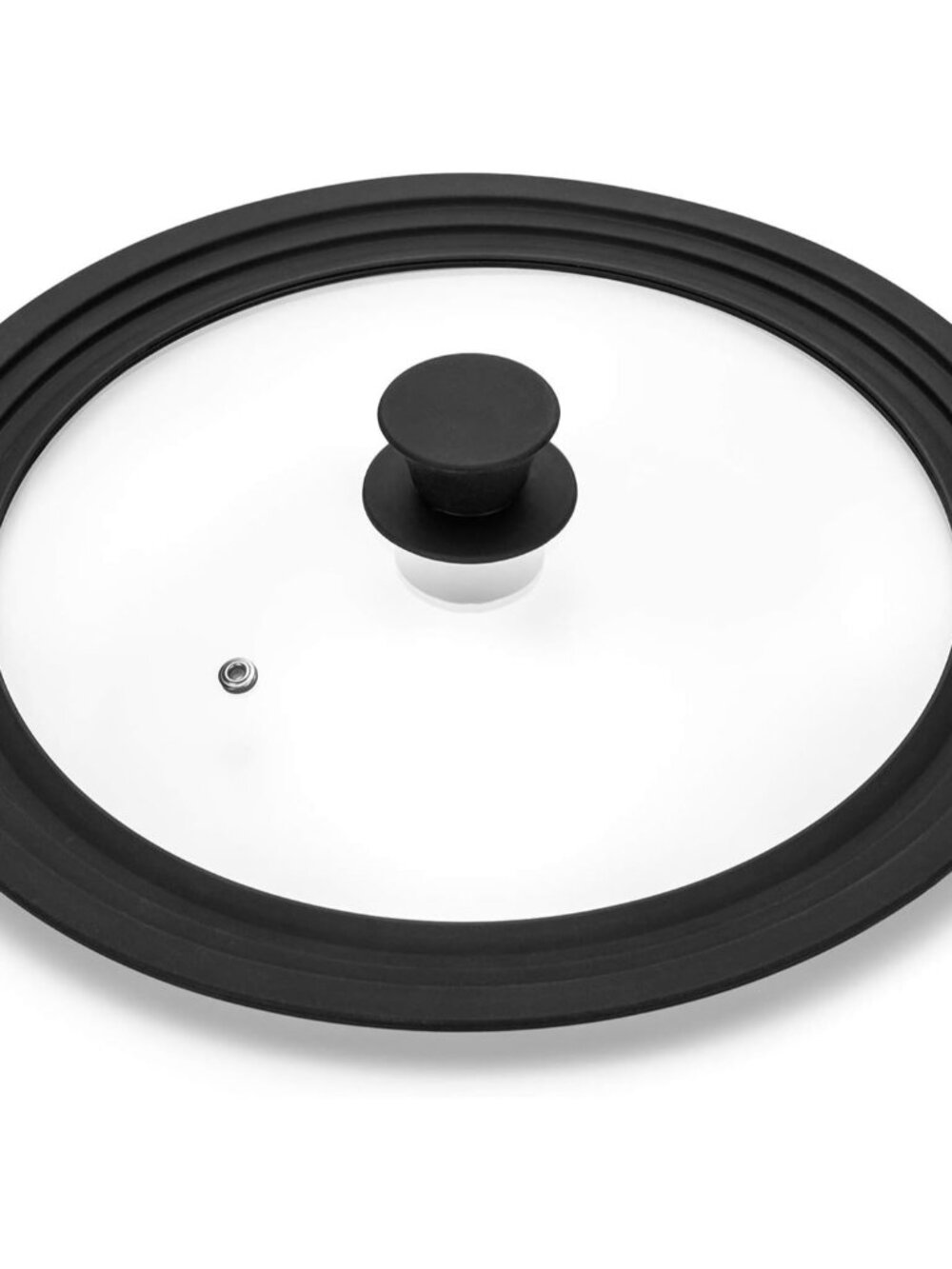 Universal Lid for Pots,Pans and Skillets - Tempered Glass with Heat Resistant Si